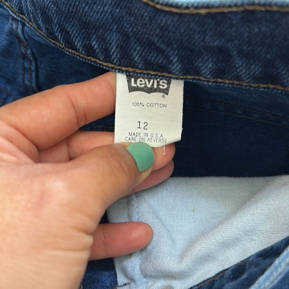 Vintage Levi’s Jeans 532 Made in USA Taper Leg High Rise Size 12 90’s - Picture 4 of 6